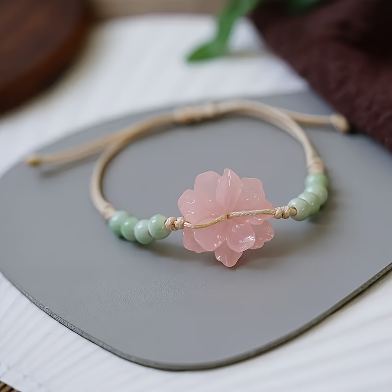 Ceramic Flower Vintage Chinese Ethnic Bracelet
